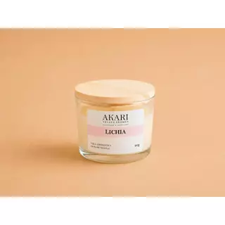 Lichia — Vela em vidro · 90 g