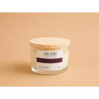 Ameixa Negra — Vela em vidro · 90 g